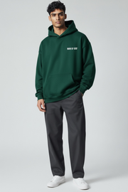 Basics Hoodie- Bottle Green